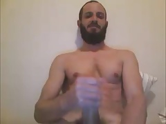 SEXY BEARDED LATINO MARRIED DUDE BIG DICK THICK LOAD